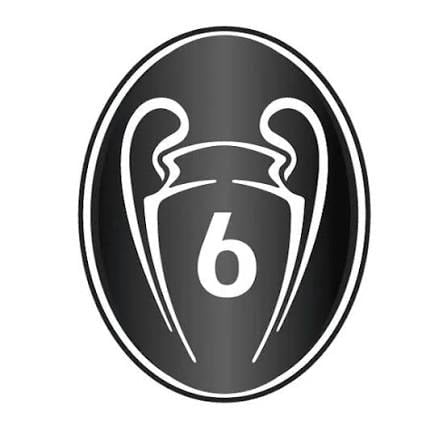 Champions League Badge of Honour 6 black patch