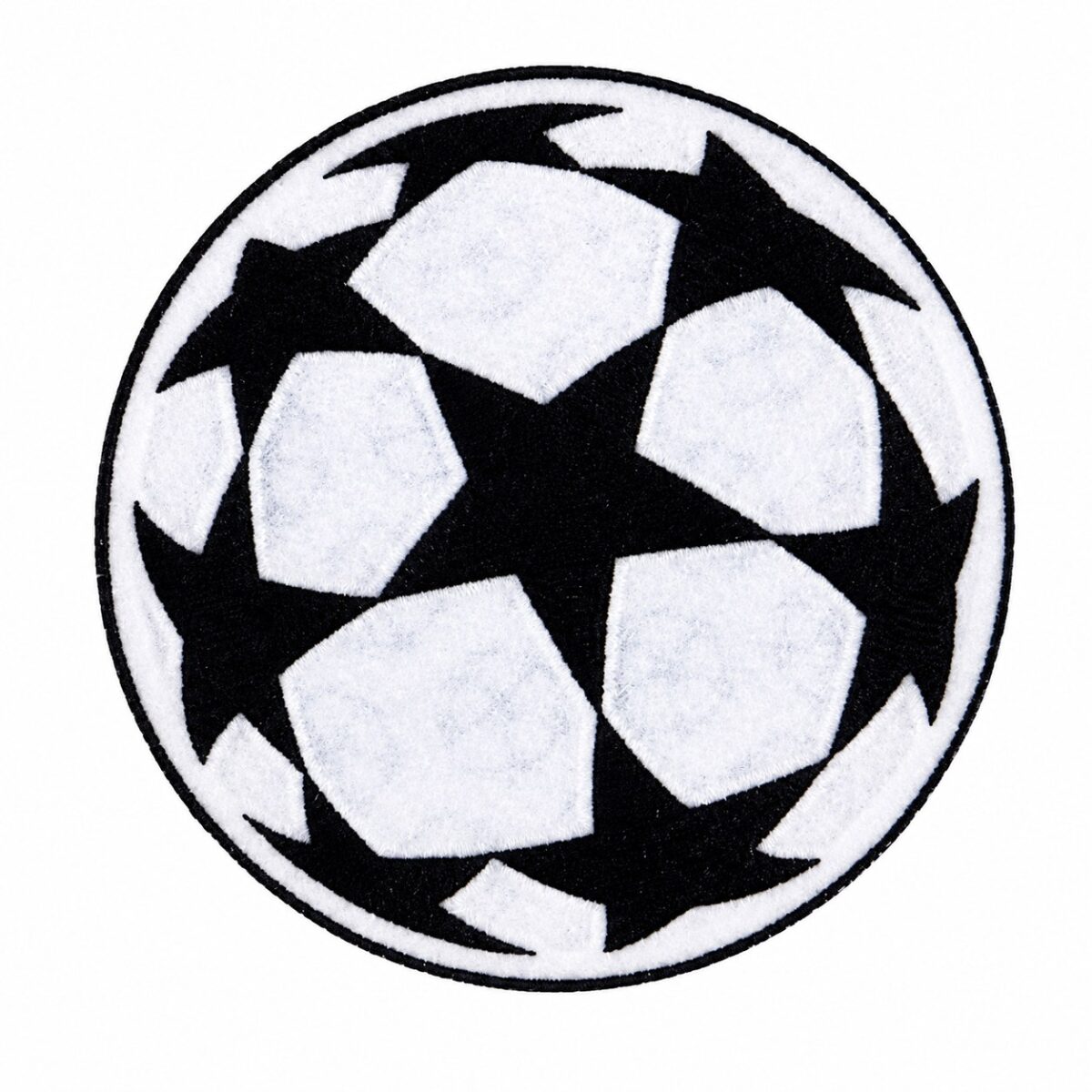 Champions League starball embroidered iron-on badge