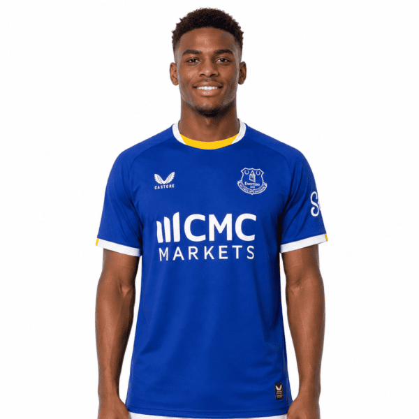 Everton Castore Home Jersey 202627 - UAE SPORT STORE Everton home football jersey 2026/27 season, blue with white and yellow accents.