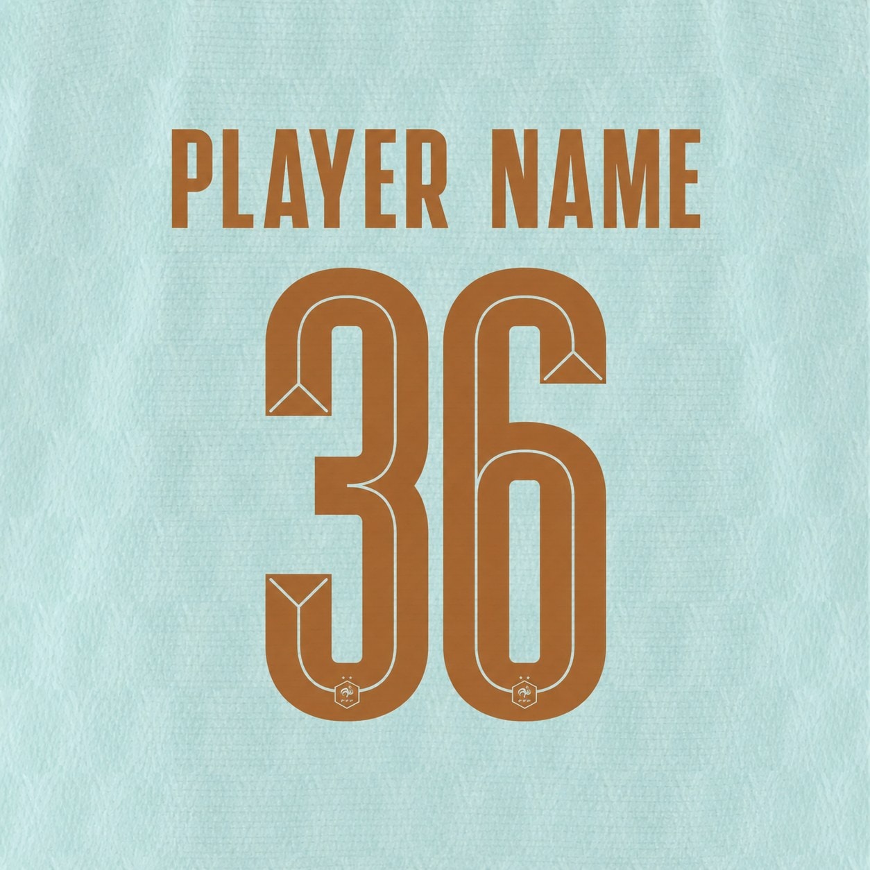 France World Cup 2026 Font Kit – Preview | UAE SPORT STORE France World Cup 2026 font kit - player name and number preview