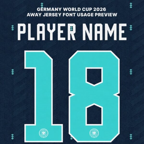 Germany World Cup 2026 Away Font Kit Preview | UAE Sport Store