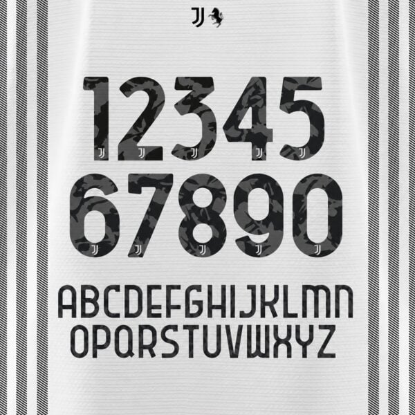 Juventus Font Kit – Numbers & Letters | UAE SPORT STORE Juventus font kit - full A-Z letters and 0-9 numbers set