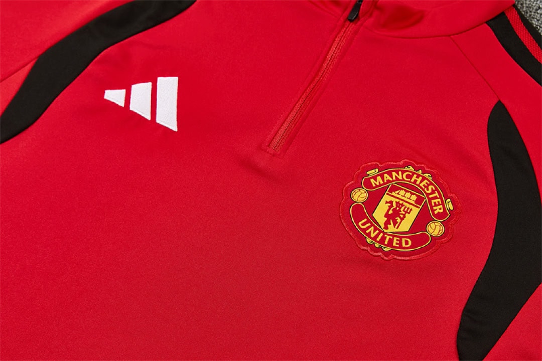 manchester-united-red-training-tracksuit-2027-06 | UAE SPORT STORE Manchester United Red Training Tracksuit 2027 - embroidered club crest