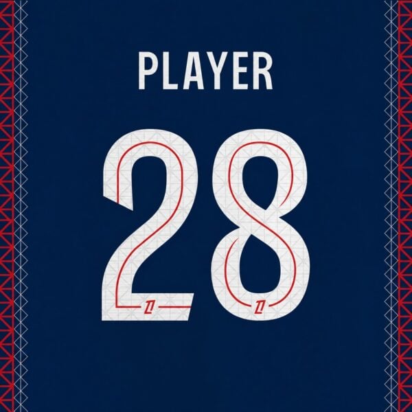 Psg 2025 26 Home Font Kit Preview | UAE Sport Store
