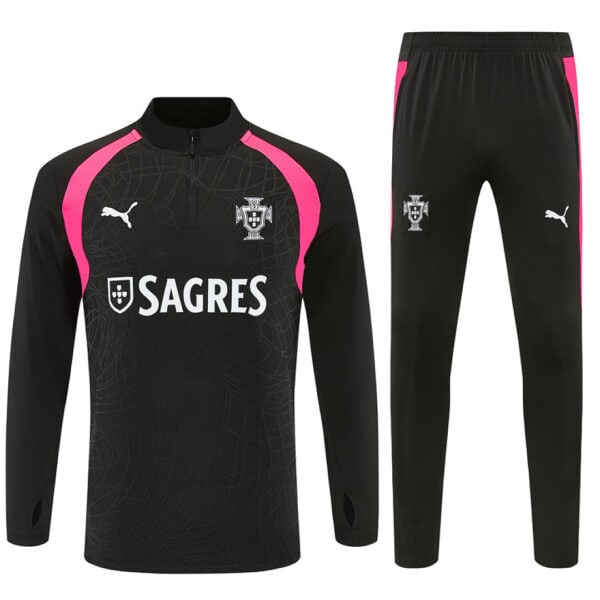 Portugal Elite Black Pink Training Tracksuit 2026