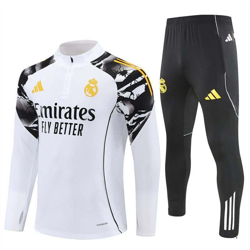 rm-marvel-white-black-quarter-zip-training-tracksuitjpg | UAE SPORT STORE RM Marvel White & Black Quarter-Zip Training Tracksuit Set