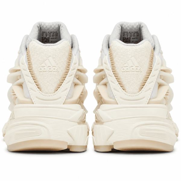Adidas Adistar Jellyfish sneakers in chalk white color, front view.