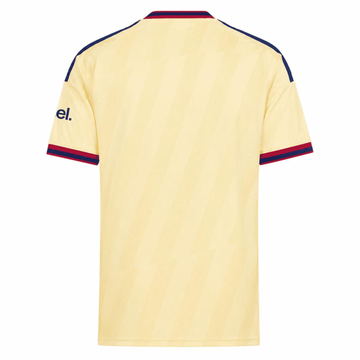 Gunners third jersey 2026/27 with yellow color and red and navy accents.