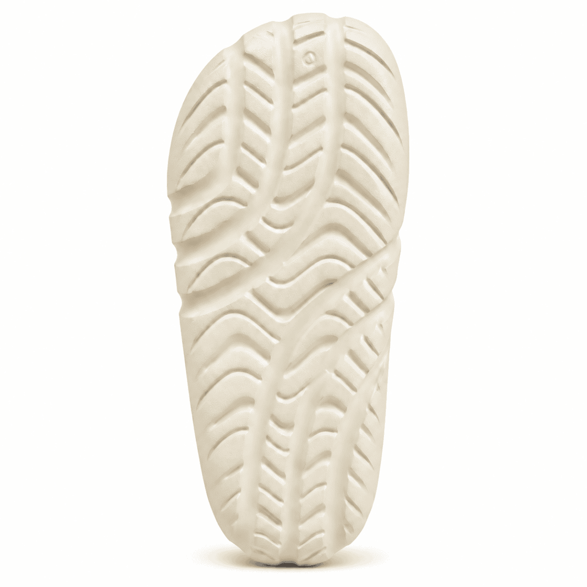 Cream Adidas Adilette Ayoon Slides with textured sole for comfort.