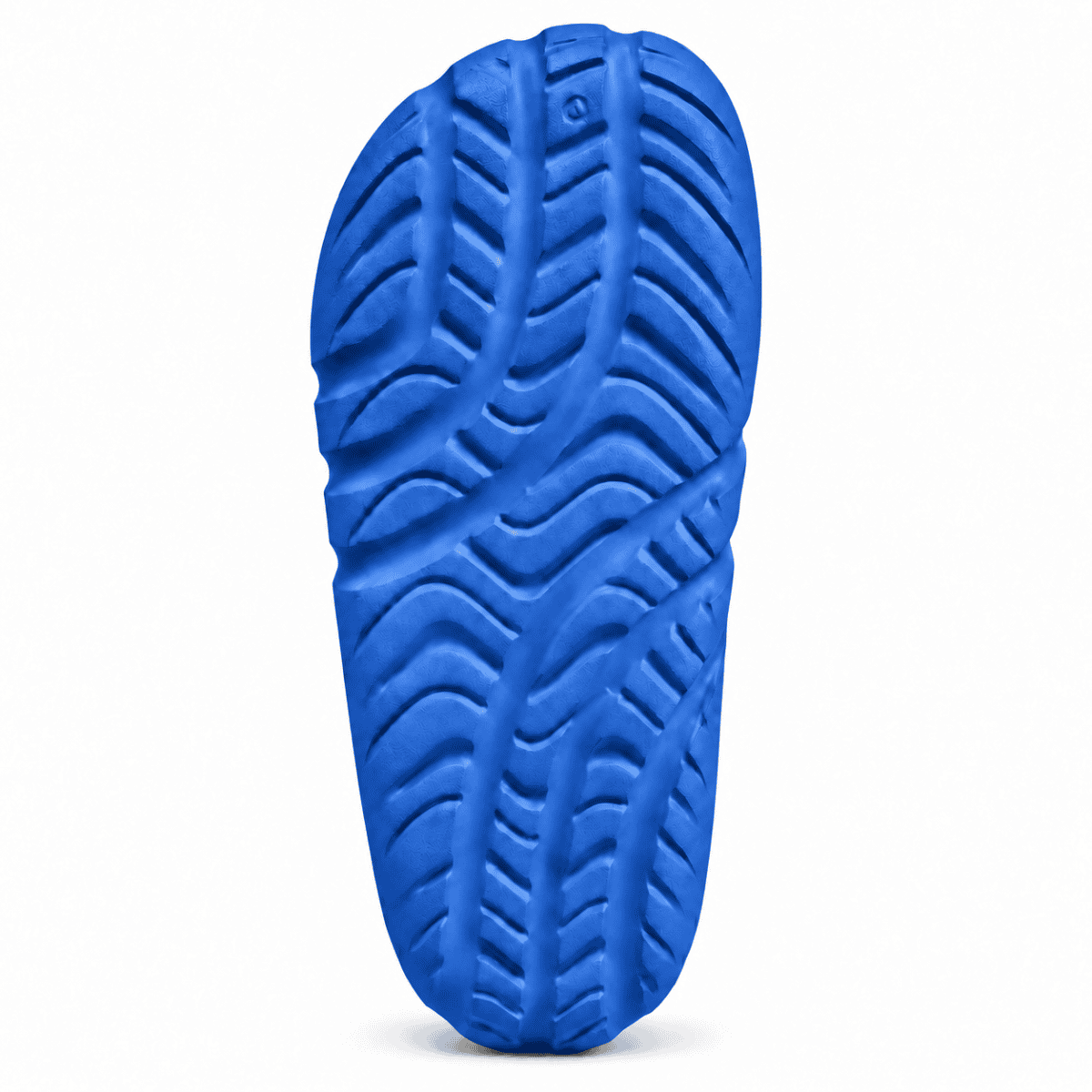 Blue Adidas Adilette Ayoon Slides with textured sole for comfort.