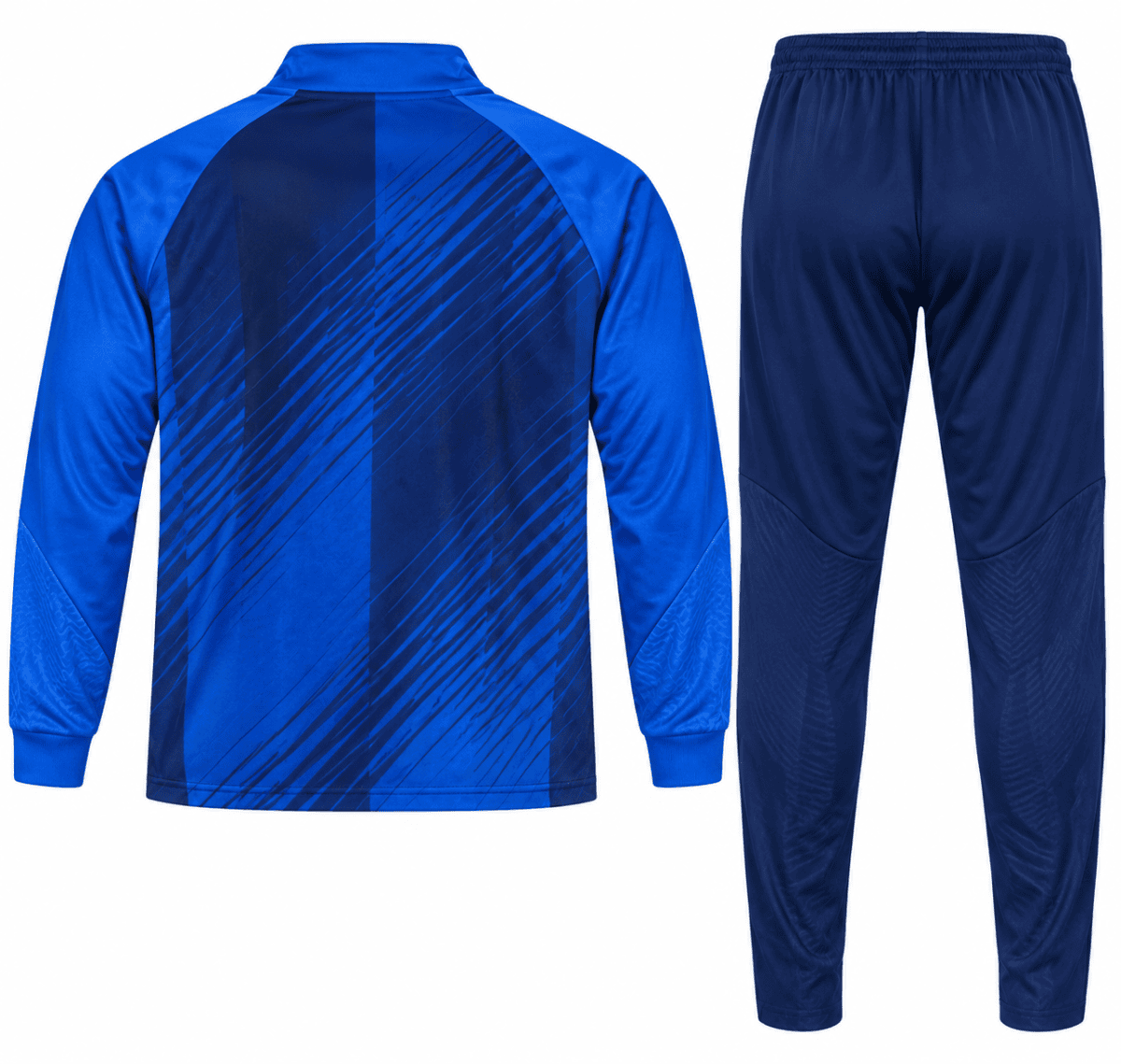 Barcelona dark blue training tracksuit 2023/24, full view from back.