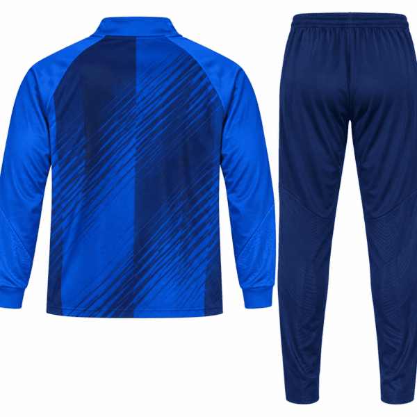 Barcelona dark blue training tracksuit 2023/24, full view from back.
