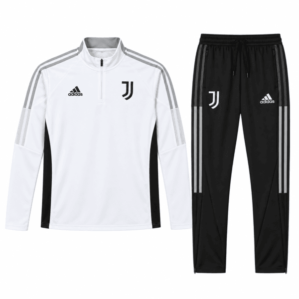 ChatGPT Image Sep 12 2026 04_55_27 PM 2 - UAE SPORT STORE Juventus white and black tracksuit with logo and stripes details.