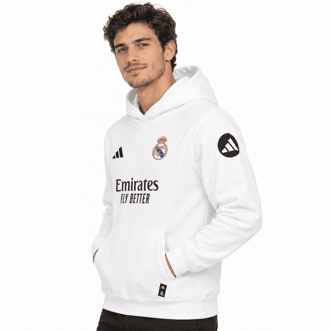 ChatGPT Image Sep 22 2026 06_14_55 PM 2 - UAE SPORT STORE Real Madrid white pullover hoodie with club crest and sponsor logo.