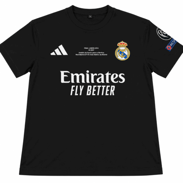 ChatGPT Image Sep 7 2026 03_06_48 PM - UAE SPORT STORE Real Madrid black special edition football jersey with badges and sponsor logo.