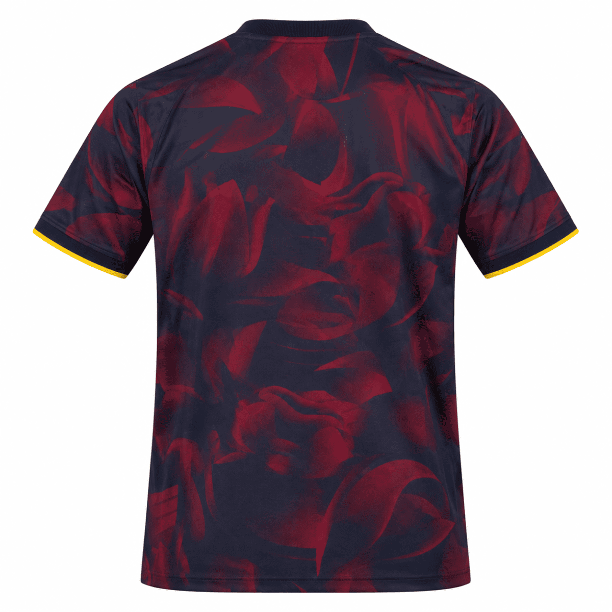 Barcelona maroon special edition football jersey with black and yellow accents.