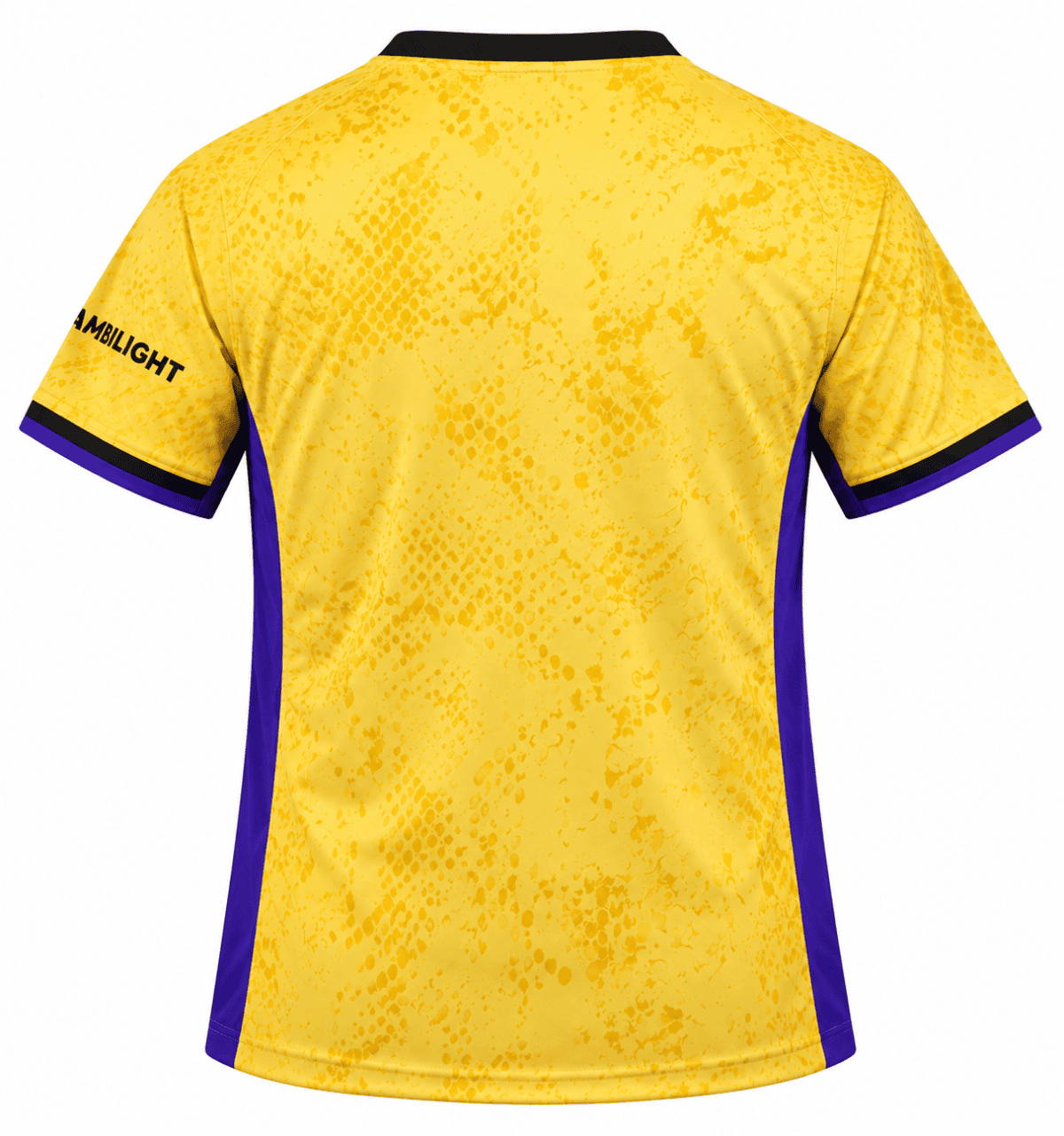 Barcelona special edition away football jersey 2025/26 yellow and purple colors.