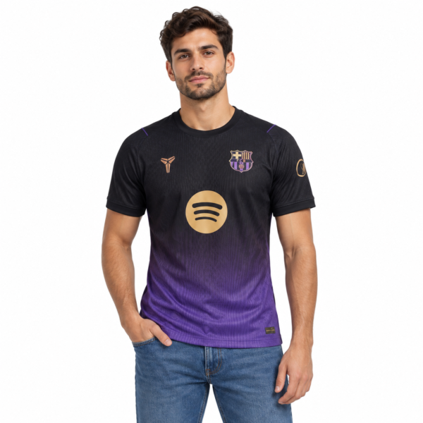 a1ed1978-a9cd-44ff-b785-06335784d36a - UAE SPORT STORE Barcelona away football jersey 2026/27 with black and purple design and club crest.