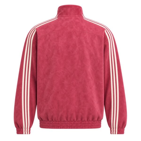 Adidas Chinese Limited Edition Casual Jacket Unisex Rose Red back view