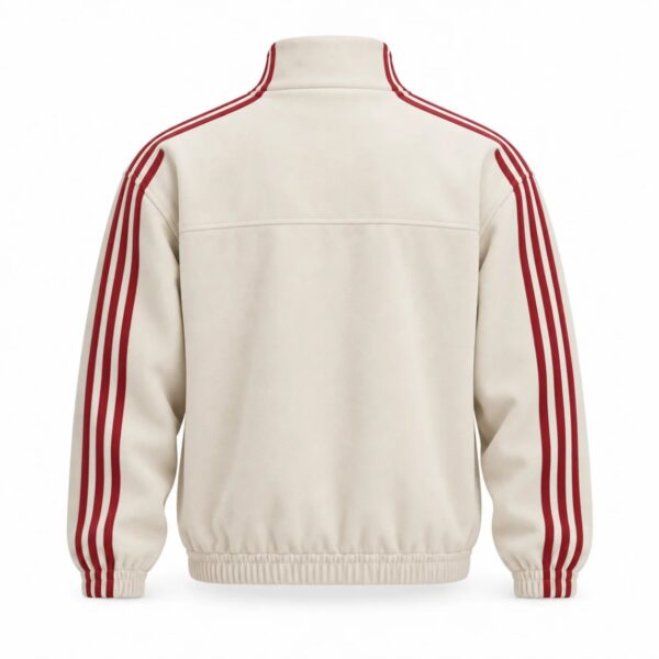 Adidas Chinese limited edition casual jacket back view in cream white