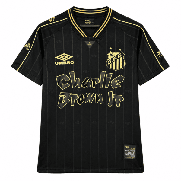 ae454d24-1271-4482-8ac7-1264ae4fc3ce - UAE SPORT STORE Santos Charlie Brown Jr special edition football jersey black and yellow colors.