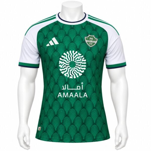 Al Ahli Saudi Home Player Version Jersey 202627 green and white front view - UAE SPORT STORE Al Ahli Saudi Home Player Version Jersey 2026/27 green and white front view
