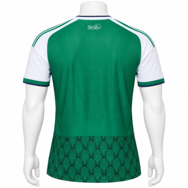 Al Ahli Saudi Home Player Version Jersey 2026/27 back view with Arabic calligraphy neck print
