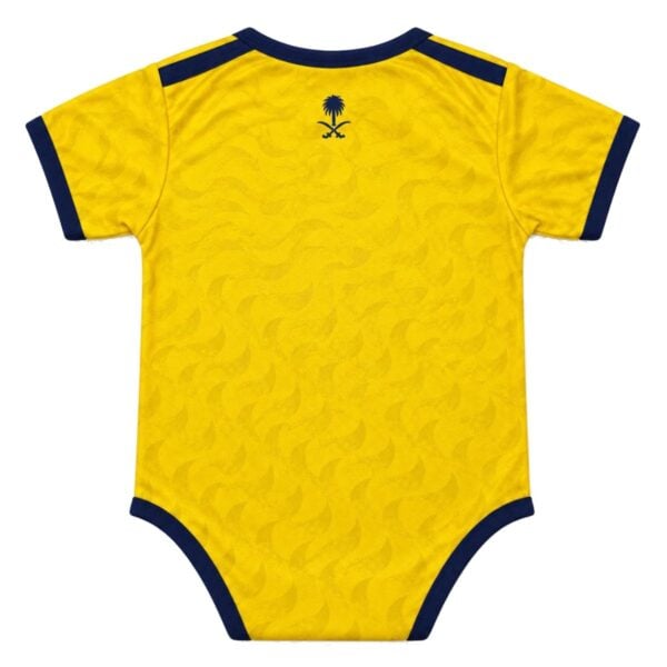 Al-Nassr Home Baby 2026/27 yellow bodysuit back view