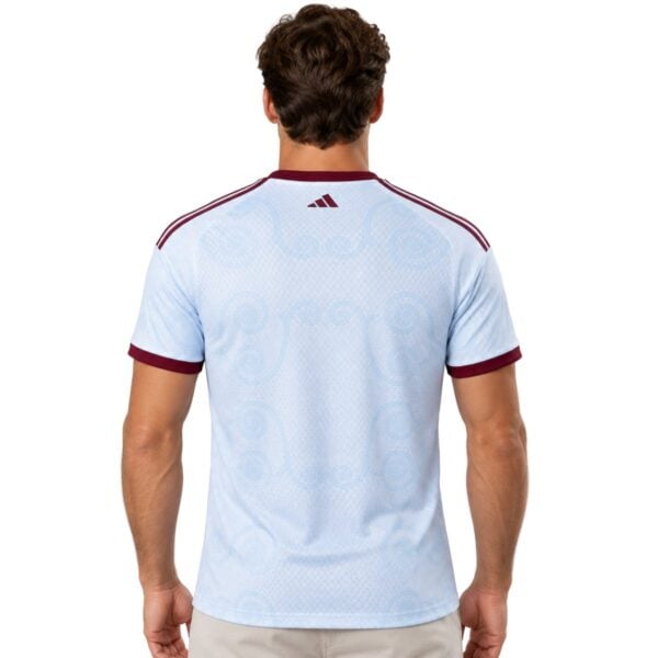 Aston Villa Third Jersey 2026/27 back view with tonal swirl print