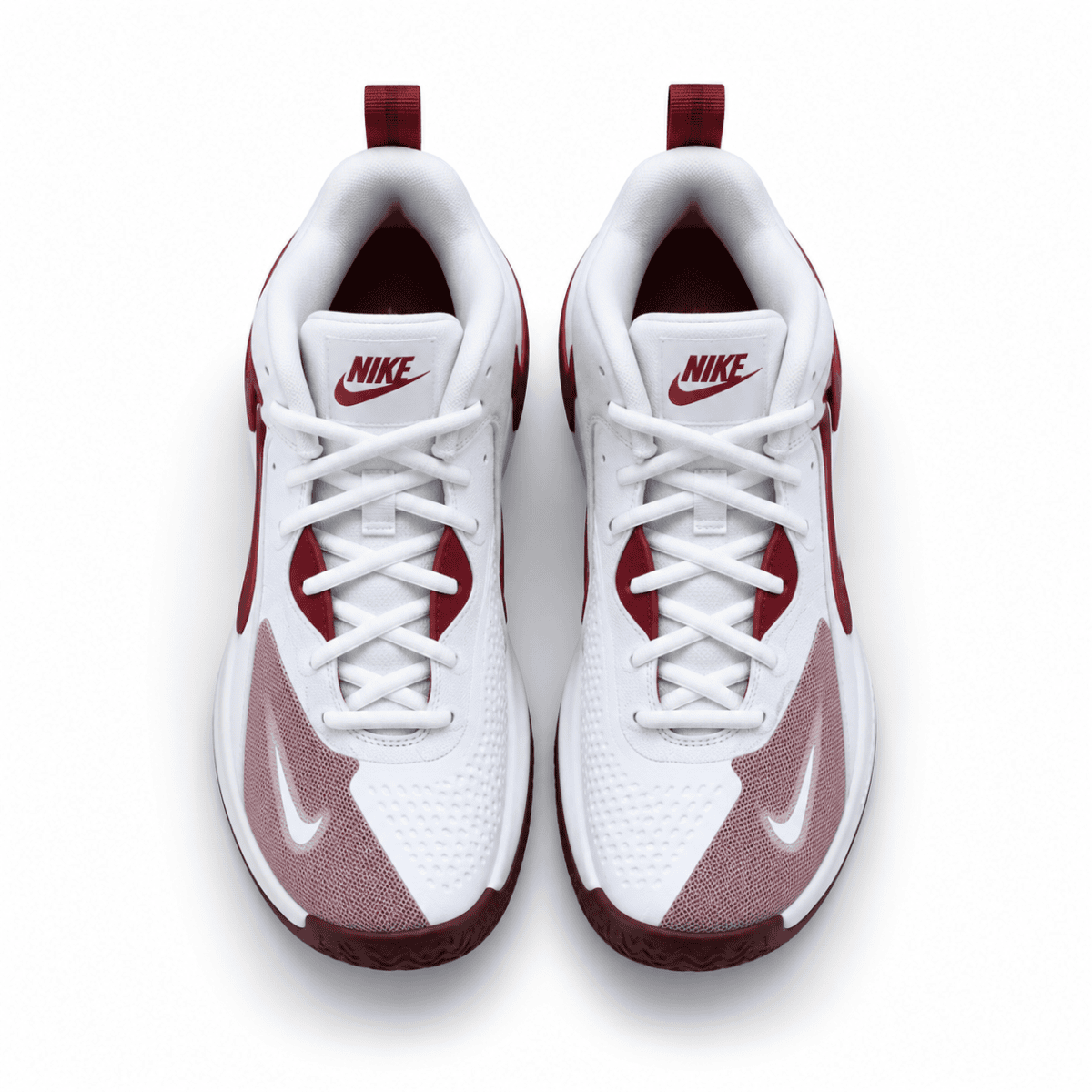 Nike Air Zoom Hyperset 2 volleyball shoes in white and team red color.