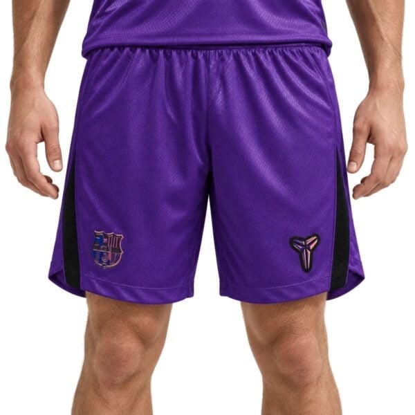 Barcelona Away Short 2026/27 purple shorts front view with club crest