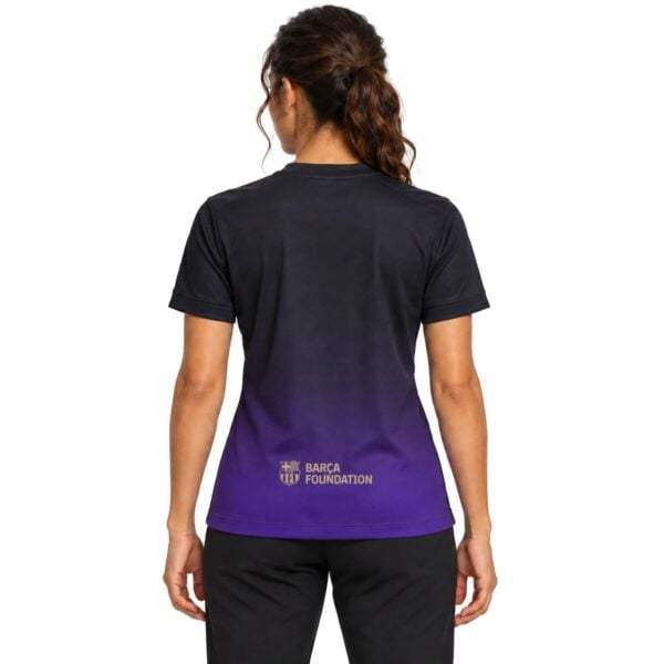 Barcelona Away Women Jersey 2026/27 back view with Barca Foundation print
