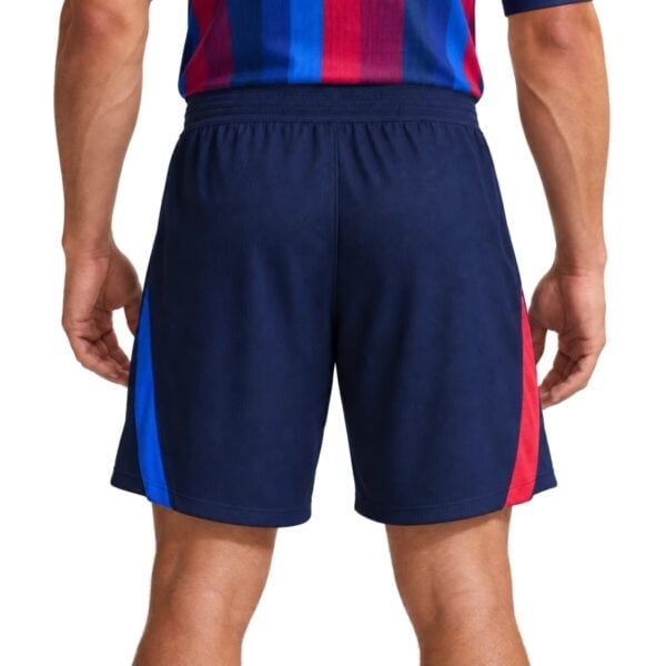 Barcelona Home Short 2026/27 navy shorts back view with blue and red panels