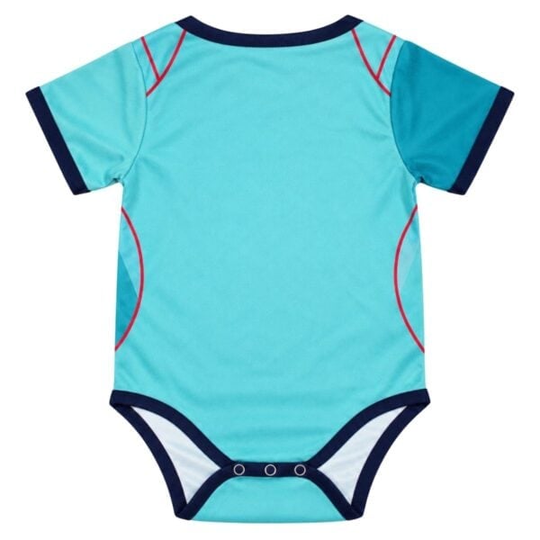 Barcelona Third Baby 2026/27 turquoise bodysuit back view