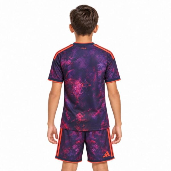 Bayern Munich Third Kids Kit 2026/27 back view with FCBM neck print