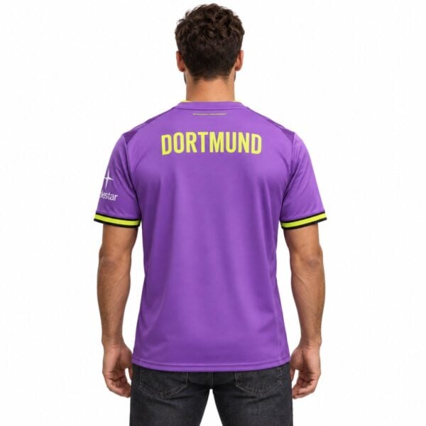 Borussia Dortmund Third Jersey 2026/27 back view with DORTMUND wordmark