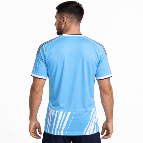 Nottingham Forest third football jersey 2026/27 season in light blue with white accents.