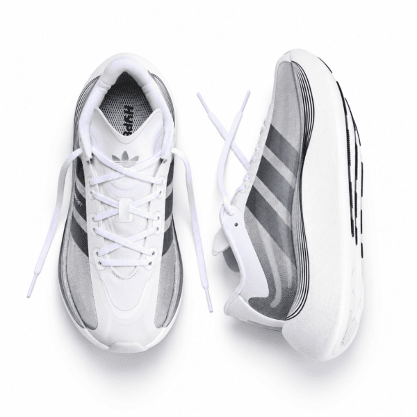 Adidas Hyperboost EPHR LT sneakers in Cloud White and Core Black.