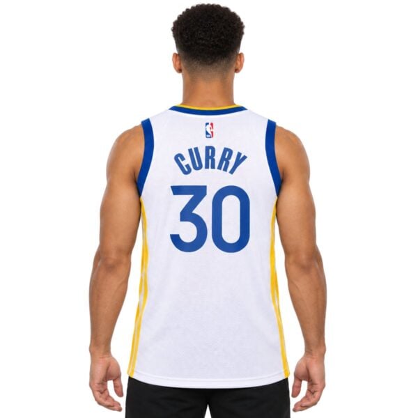 Golden State Warriors Association Edition Swingman Jersey back view with CURRY 30