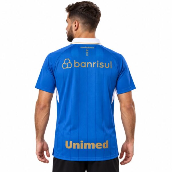 Gremio Third Jersey 2026/27 back view with banrisul and Unimed sponsors