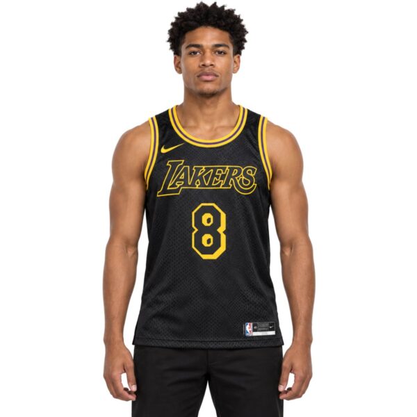 Kobe Bryant Lakers Black Mamba City Edition Swingman Jersey front view with 8 - UAE SPORT STORE Kobe Bryant Lakers Black Mamba City Edition Swingman Jersey front view with #8