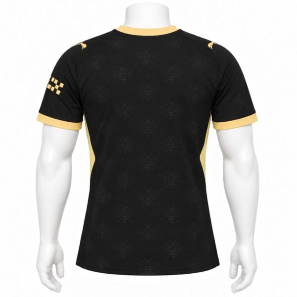 Manchester City Away Player Version Jersey 2026/27 back view with bee jacquard