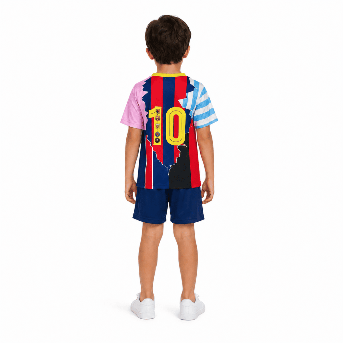 Lionel Messi Career Mix Kids Kit - back with number 10