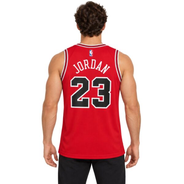 Michael Jordan #23 Chicago Bulls Jersey back view with JORDAN 23