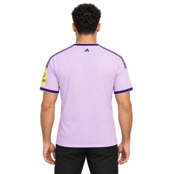 Newcastle United Third Jersey 2026/27 back view in lilac with purple collar
