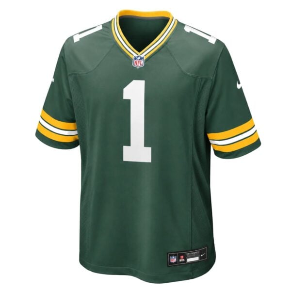 Green Bay Packers Micah Parsons home game jersey front view in green and gold - UAE SPORT STORE Green Bay Packers Micah Parsons home game jersey front view in green and gold