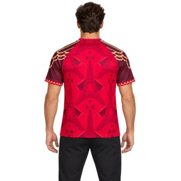 PSG Red Special Edition Jersey 2026/27 – back with Eiffel Tower print