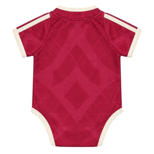 Real Madrid Third Baby 2026/27 burgundy adidas bodysuit back view