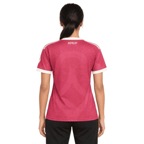Real Madrid Third Women Jersey 2026/27 back view in pink with cream collar