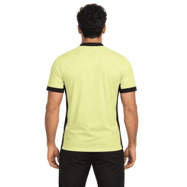 Vasco da Gama Third Jersey 2026/27 back view in pale lime with black collar